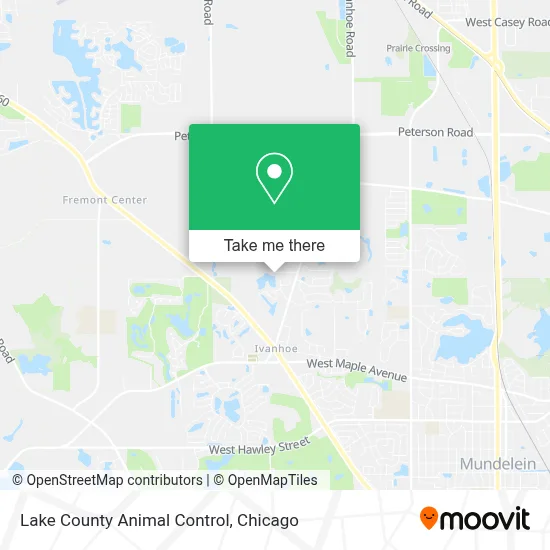 Lake County Animal Control map