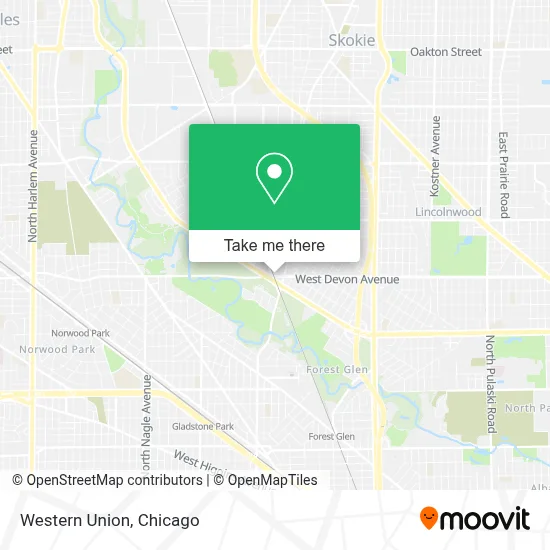 Western Union map