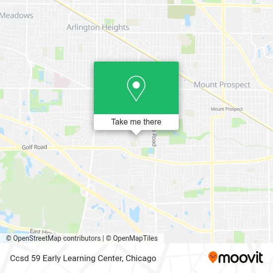 Ccsd 59 Early Learning Center map