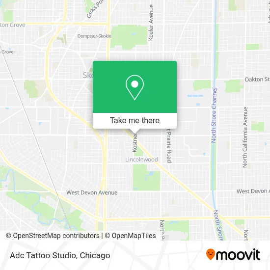 Adc Tattoo Studio map