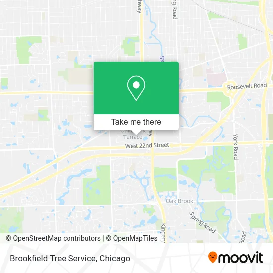 Brookfield Tree Service map