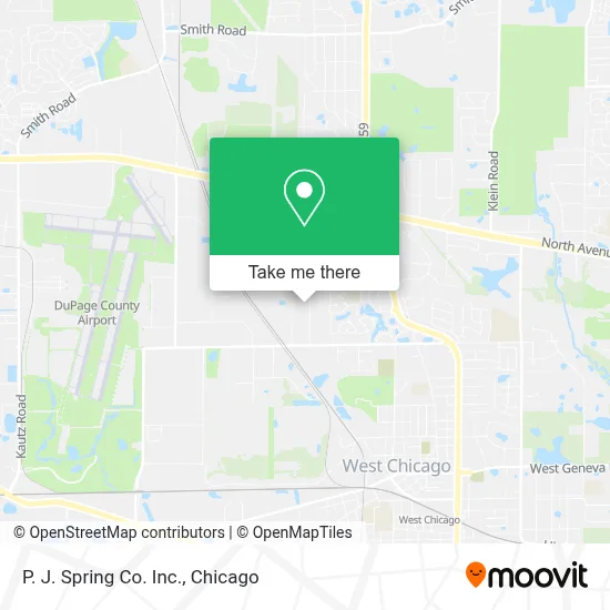 P. J. Spring Co. Inc. map