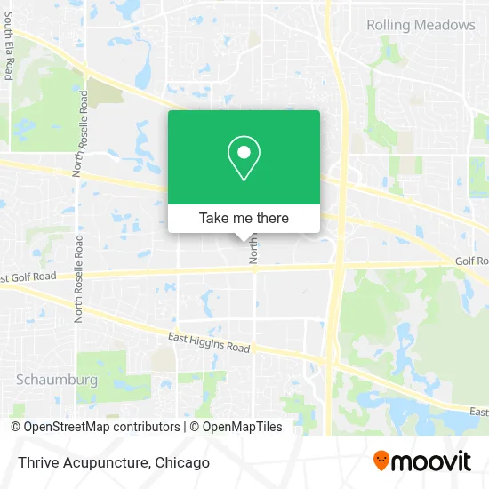 Thrive Acupuncture map