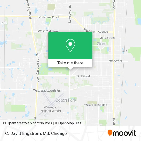 C. David Engstrom, Md map
