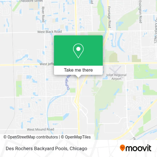 Des Rochers Backyard Pools map