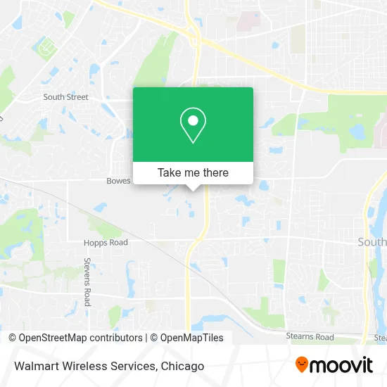 Walmart Wireless Services map