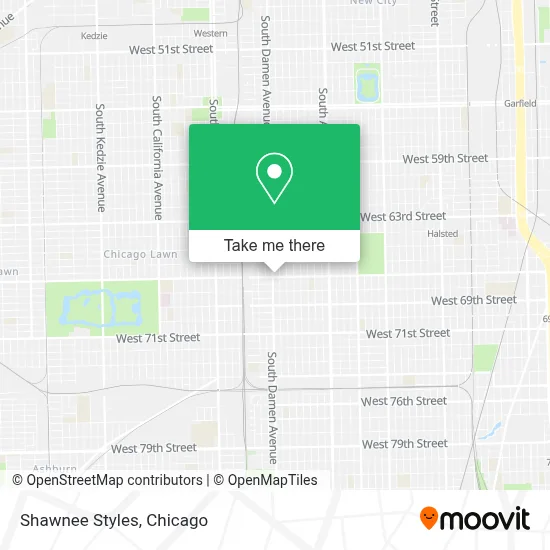 Shawnee Styles map