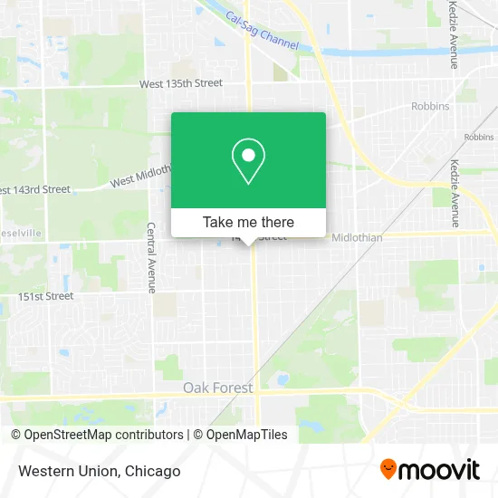 Western Union map
