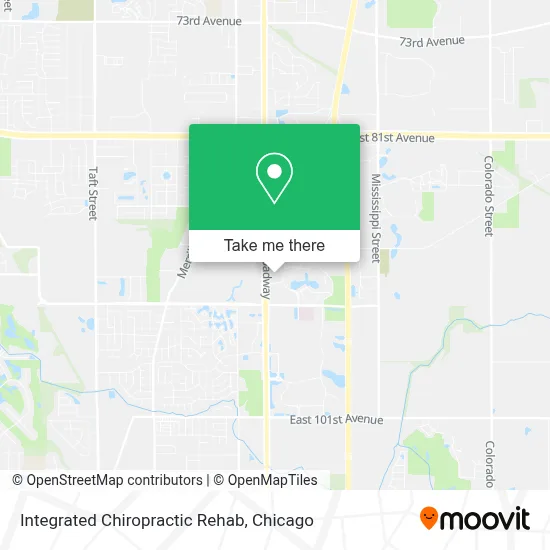 Integrated Chiropractic Rehab map