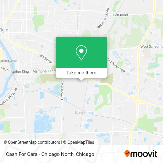 Cash For Cars - Chicago North map