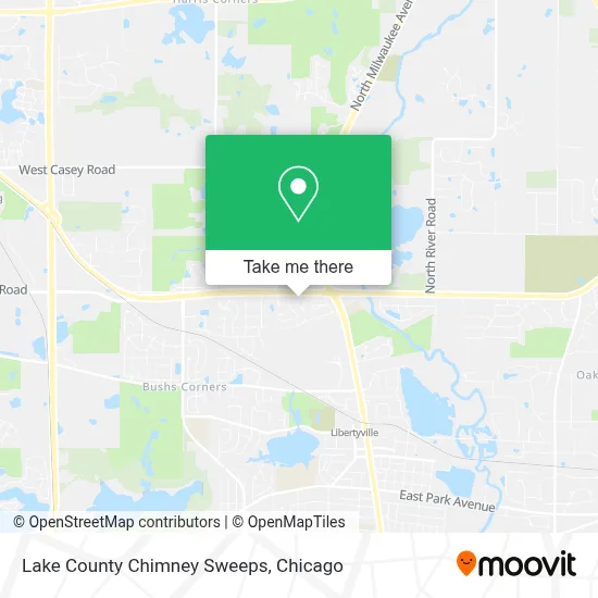 Lake County Chimney Sweeps map