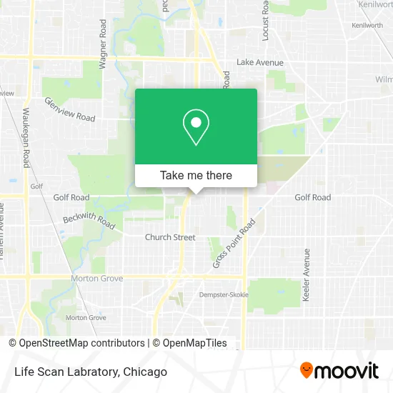 Life Scan Labratory map