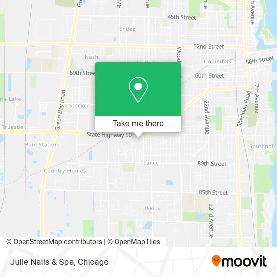 Julie Nails & Spa map