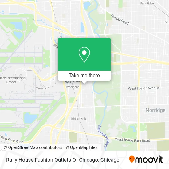 Rally House Fashion Outlets Of Chicago map