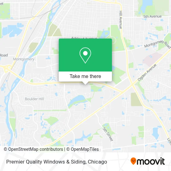 Premier Quality Windows & Siding map