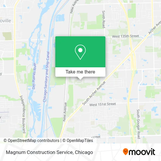 Magnum Construction Service map