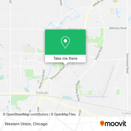 Western Union map