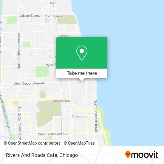 Rivers And Roads Cafe map