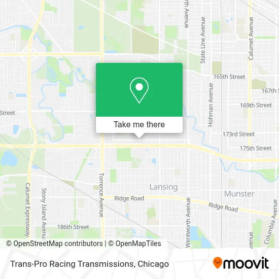 Trans-Pro Racing Transmissions map