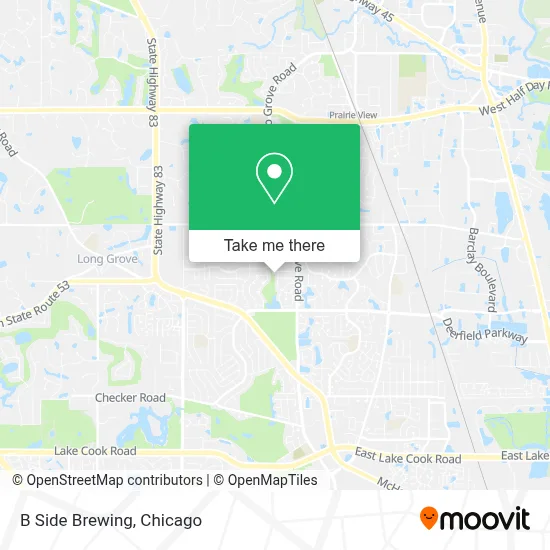 B Side Brewing map