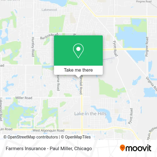 Farmers Insurance - Paul Miller map