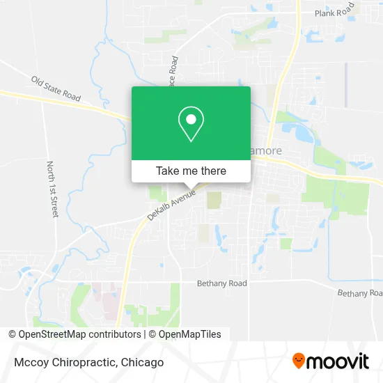 Mccoy Chiropractic map