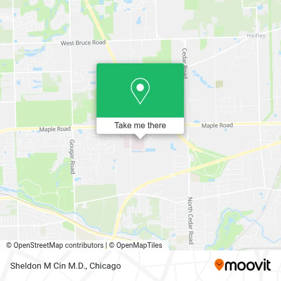 Sheldon M Cin M.D. map