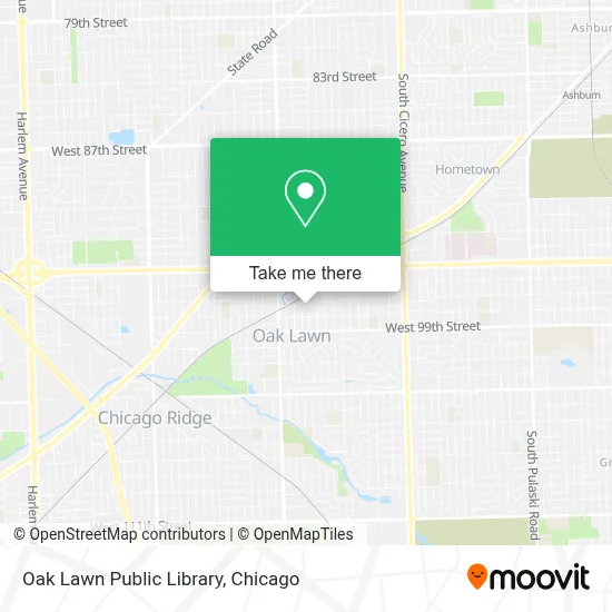 Oak Lawn Public Library map