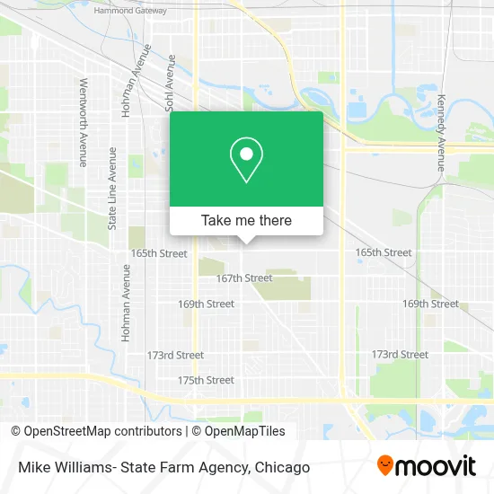 Mike Williams- State Farm Agency map