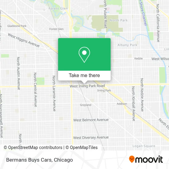 Bermans Buys Cars map