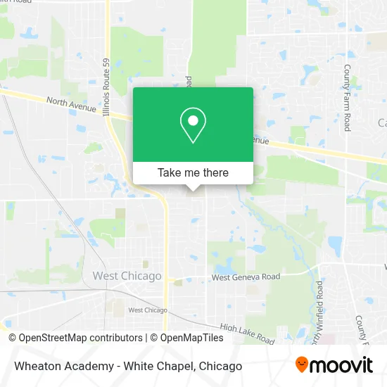 Wheaton Academy - White Chapel map