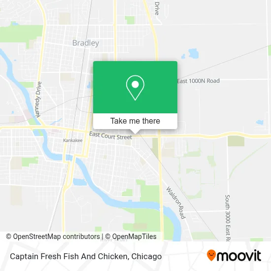 Captain Fresh Fish And Chicken map