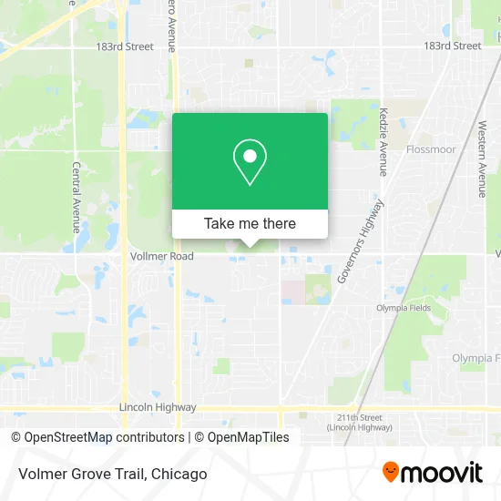 Volmer Grove Trail map