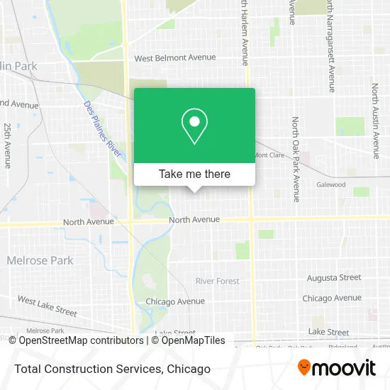 Total Construction Services map