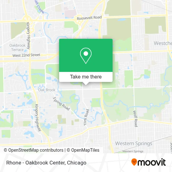 Rhone - Oakbrook Center map