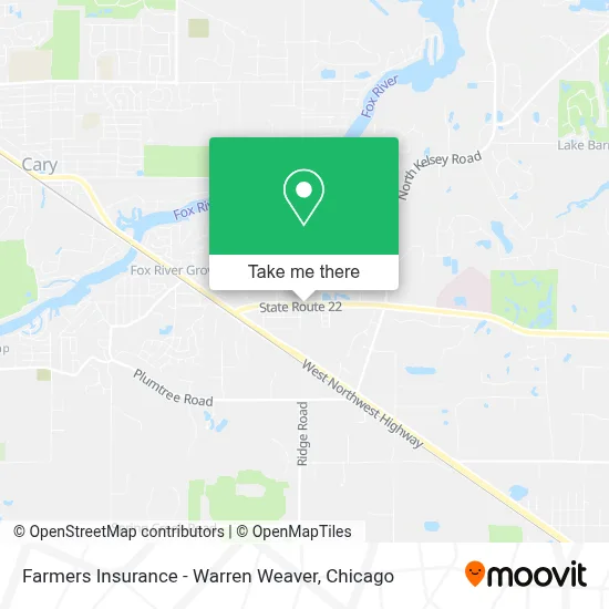 Farmers Insurance - Warren Weaver map