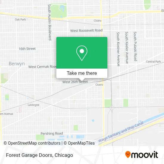 Forest Garage Doors map