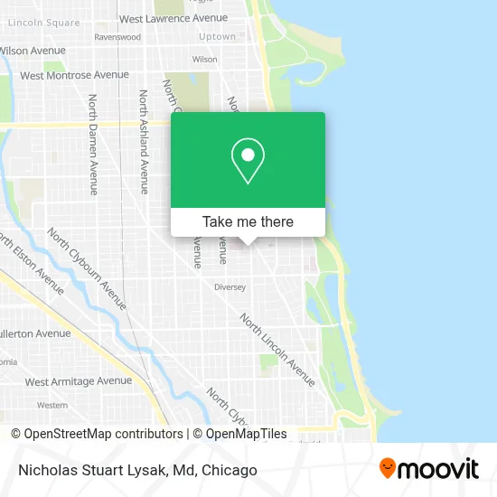 Nicholas Stuart Lysak, Md map