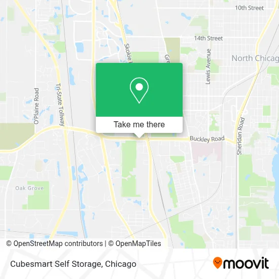 Cubesmart Self Storage map