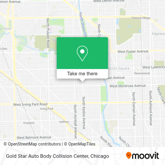 Gold Star Auto Body Collision Center map
