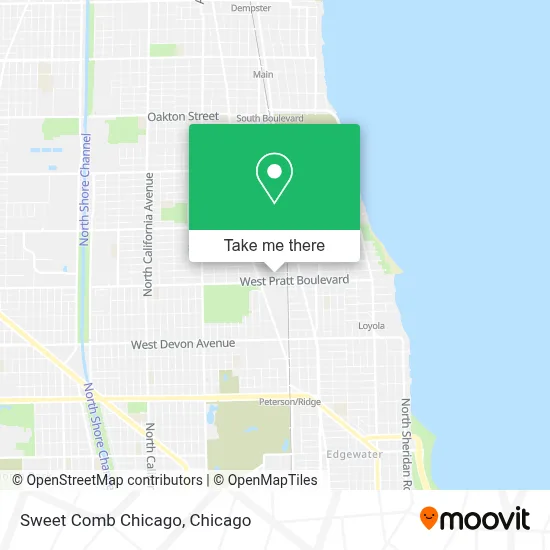Sweet Comb Chicago map