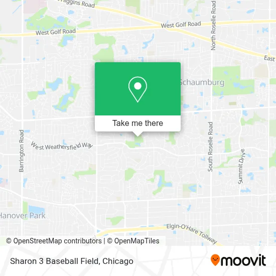 Sharon 3 Baseball Field map
