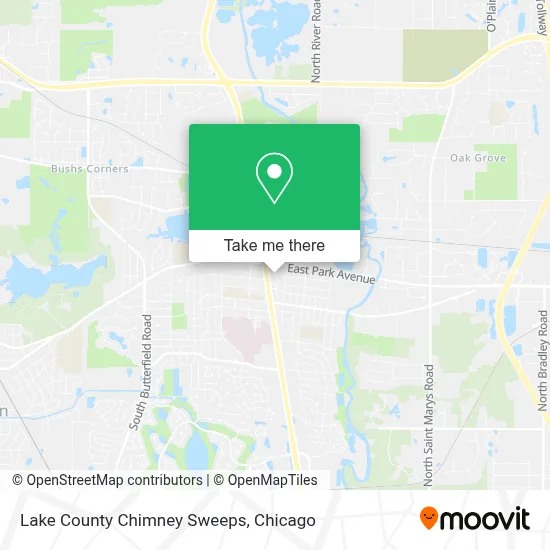 Lake County Chimney Sweeps map
