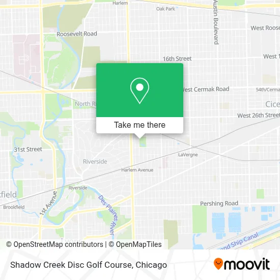 Shadow Creek Disc Golf Course map