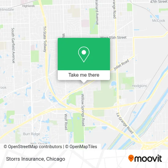 Storrs Insurance map