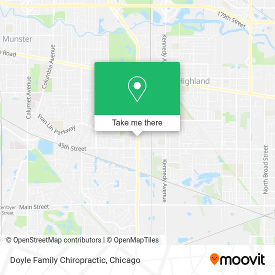 Doyle Family Chiropractic map