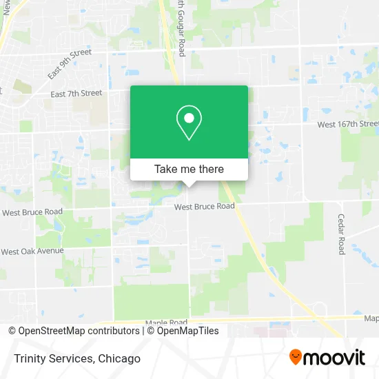 Trinity Services map