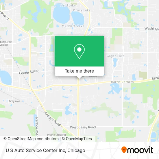 U S Auto Service Center Inc map