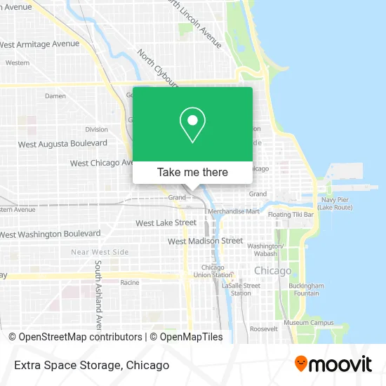 Extra Space Storage map