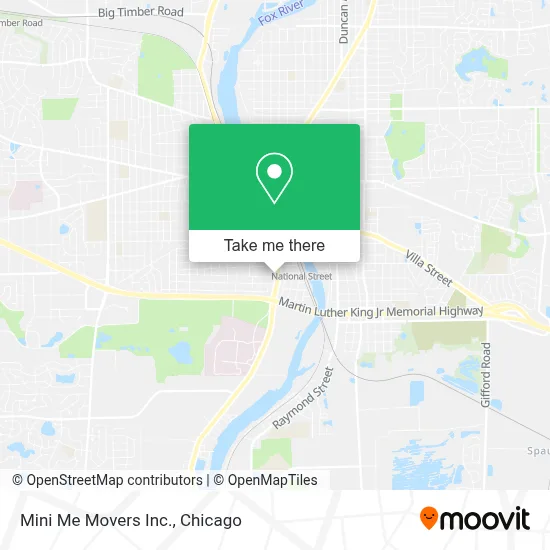Mini Me Movers Inc. map